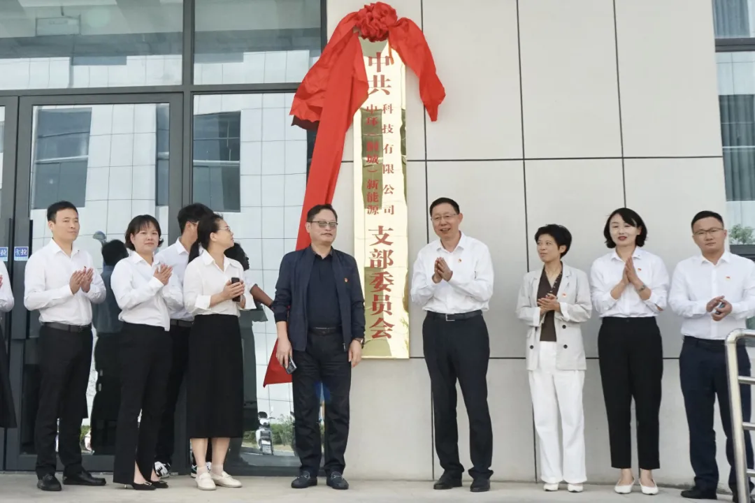 中共中环（桐城）时搏网页版登录入口科技有限公司支部委员会成立大会暨揭牌仪式成功举行