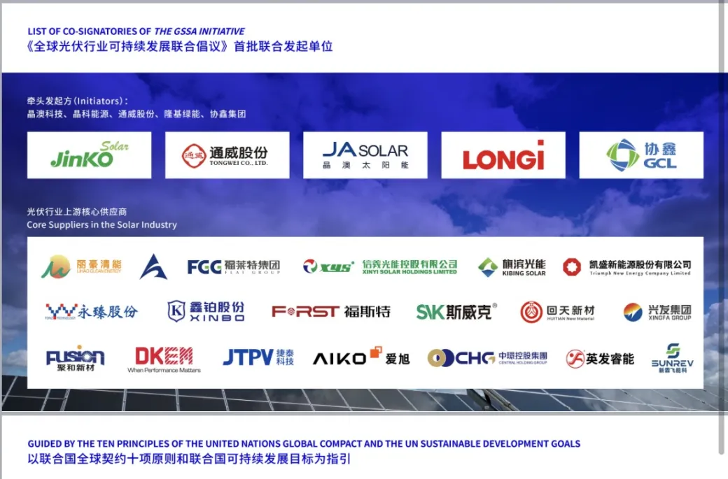 中环时搏网页版登录入口（01735.HK）联合发布《全球光伏行业可持续发展联合倡议》